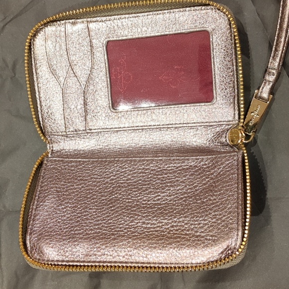Cole Hann Women's Metallic Leather Wallet / Wristlet - Picture 3 of 5